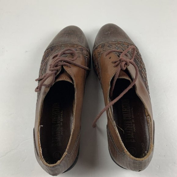 The Leather Collection Derby Formal Dress Shoes Size‎ 10 Brown Leather 7981 - Picture 6 of 10